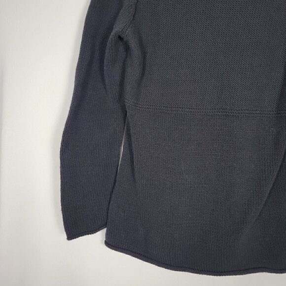 J. Jill Women's Knitted Long Sleeve Scoop Neck Black Sweater Size Small - Picture 10 of 13